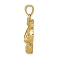 thumbnail image 2 of 14k Yellow Gold Solid Polished Open-Backed Boxing Gloves Pendant, 2 of 4