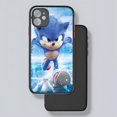 thumbnail image 3 of Funda de teléfono con dibujos animados de anime S-Sonics Hedgehog, parte trasera transparente mate para iPhone 15, 14, 13, 12, 11 Pro Max, X, XR, XS, 8, SE, Mini Plus, 3 of 5