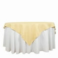 thumbnail image 2 of Balsa Circle 70 x 70 in Champagne Premium Polyester Square Tablecloth Party Events Reception Decorations Supplies, 2 of 7