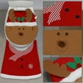 thumbnail image 5 of Cheapark Christmas Toilet Protector Set - Santa Snowman Themed 2-Piece Cover & Floor Mat, Non-Slip Restroom Decor, Festive Christmas Bathroom Accessories, 5 of 6