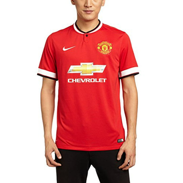 Nike Manchester United Mens Home Soccer Jersey (Red) Small Walmart.com