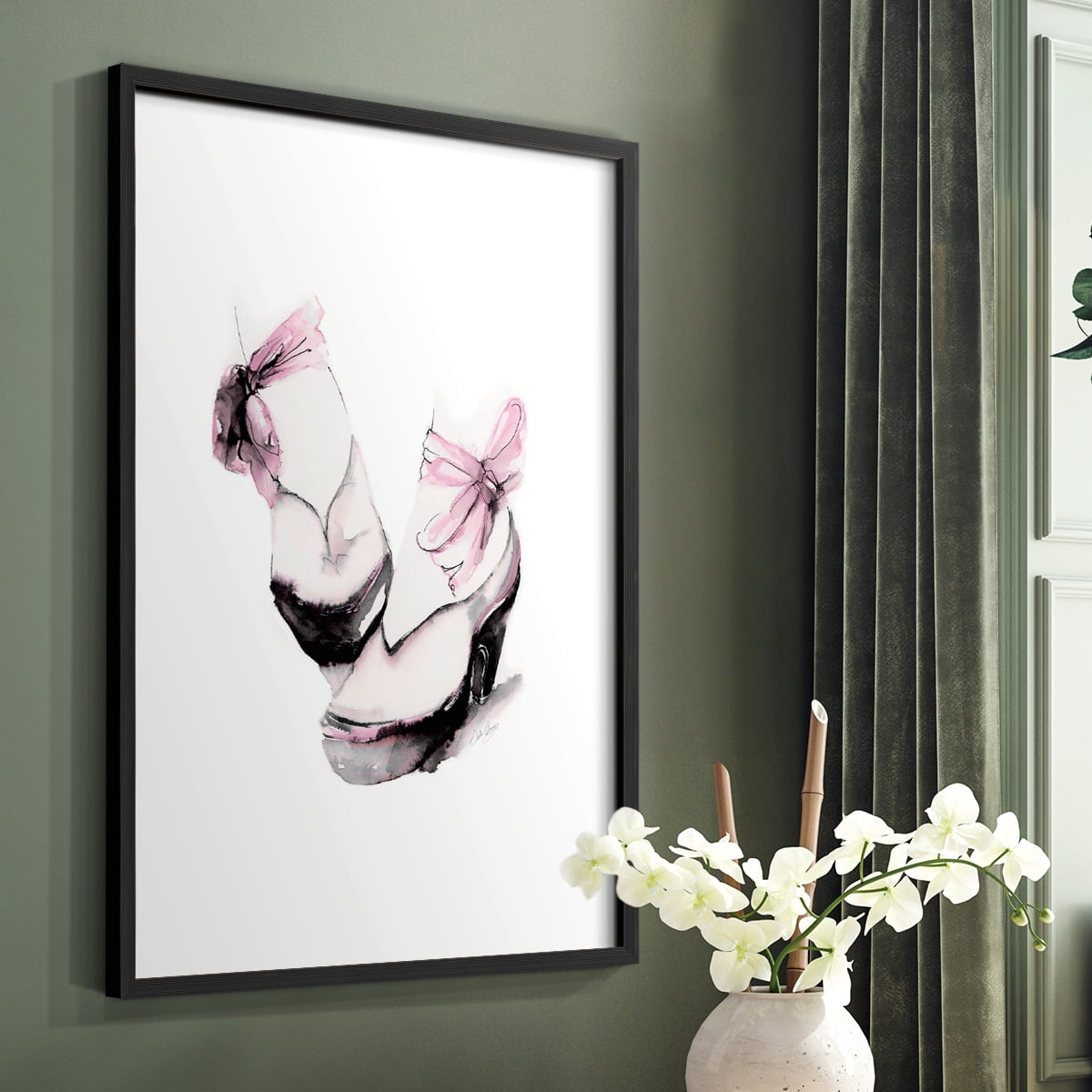 Ballet Platform in Paper Solid Wood 16 x 20 Framed Print