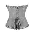 thumbnail image 3 of Grebrafan Corset Bustier Renaissance pour Femmes Gris G, 3 of 5