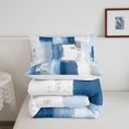 thumbnail image 5 of Homewish Vintage Blue Plaid Twin Comforter Sets,Grunge Aesthetic Bedding Set,Reversible,2 Pieces,1 Comforter and 1 Pillowcase, 5 of 7