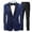 Blue, variant on Men's Sequined Two Piece Suit One Button Slim Shiny Dress Coat Jacket Classic Regular Fit Suits Sets with Bow Tie Formal Tuxedo Black XXXXXXL