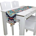 thumbnail image 3 of Coolnut 13"x90" Rectangle Floral Paisley Printed Table Runner for Wedding Birthday Holiday, 3 of 5