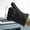 Black, variant on High Temperature Insulated Oven - Silicone Baking Gloves Heart Shaped Design Five Finger Kitchen Gloves for Microwave and Oven Use