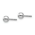 thumbnail image 2 of FB Jewels Leslie's Sterling Silver Polished Ball Post Earrings, 2 of 3