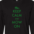 thumbnail image 4 of Inktastic Keep Calm and Mow On Zero Turn Long Sleeve T-Shirt, 4 of 5