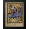 thumbnail image 2 of Unknown 12th Century English Illuminator 12x14 Black Modern Framed Museum Art Print Titled - The Flight into Egypt, 2 of 5