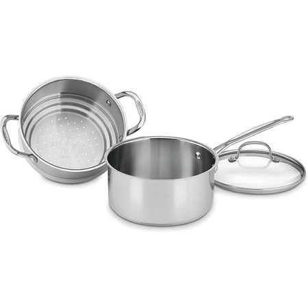 

77-35Cg Chef S Classic Stainless 3-Piece 3-Quart Steamer Set