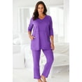 thumbnail image 4 of Dreams & Co. Plus Size Petite 2-Piece Lounge Set, 4 of 6