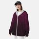thumbnail image 3 of Balery Dark Purple Glitter Sudadera ligera de manga larga con capucha y protección solar UPF 50+ para hombre y mujer, ideal para pesca y running-Large, 3 of 7
