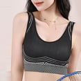 thumbnail image 4 of Backless Seamless Bra for Women with Mesh and Polyurethane Splicing, Hollow-Out Design, All-Season Casual Wear, Black, 4 of 9