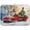 Red Truck Christmas Tree Gnomes, variant on Easter Colorful Eggs Rabbit Dish Drying Mat 16x18 Absorbent Dishes Pad Dish Drainer Mat Protector for Kitchen Fast Dry