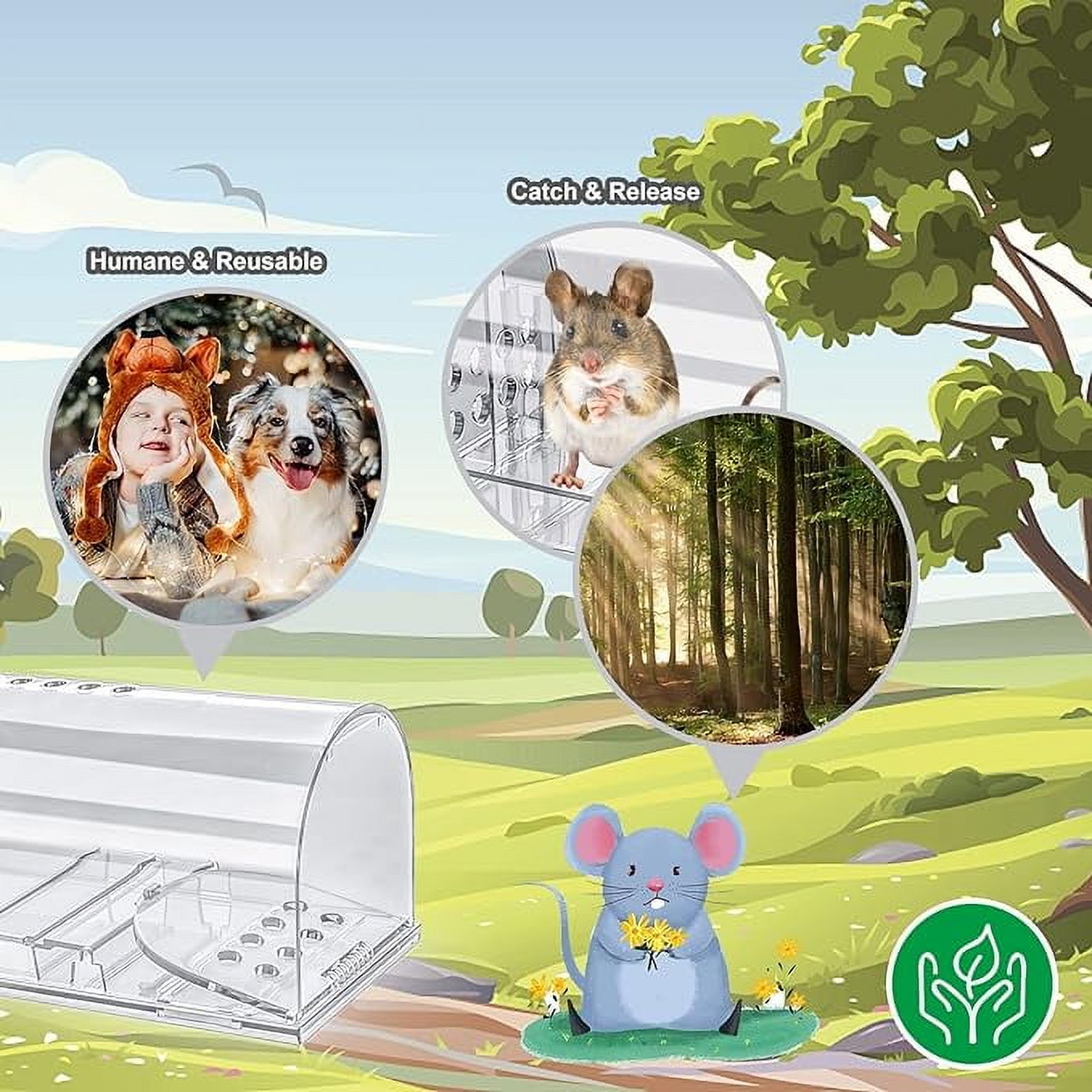 Treamon Humane Mouse Traps, 4 Count photo 2