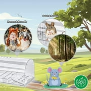 Treamon Mouse Traps Indoor, Humane Rodent Traps, 4 Count
