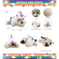 thumbnail image 3 of DolliBu Lying Dog Unicorn Plush Stuffed Animal Toy - Super Soft Dogcorn Dress Up with Removable Unicorn Plush Outfit, Cute Fantasy Gift - 14 Inches, 3 of 7