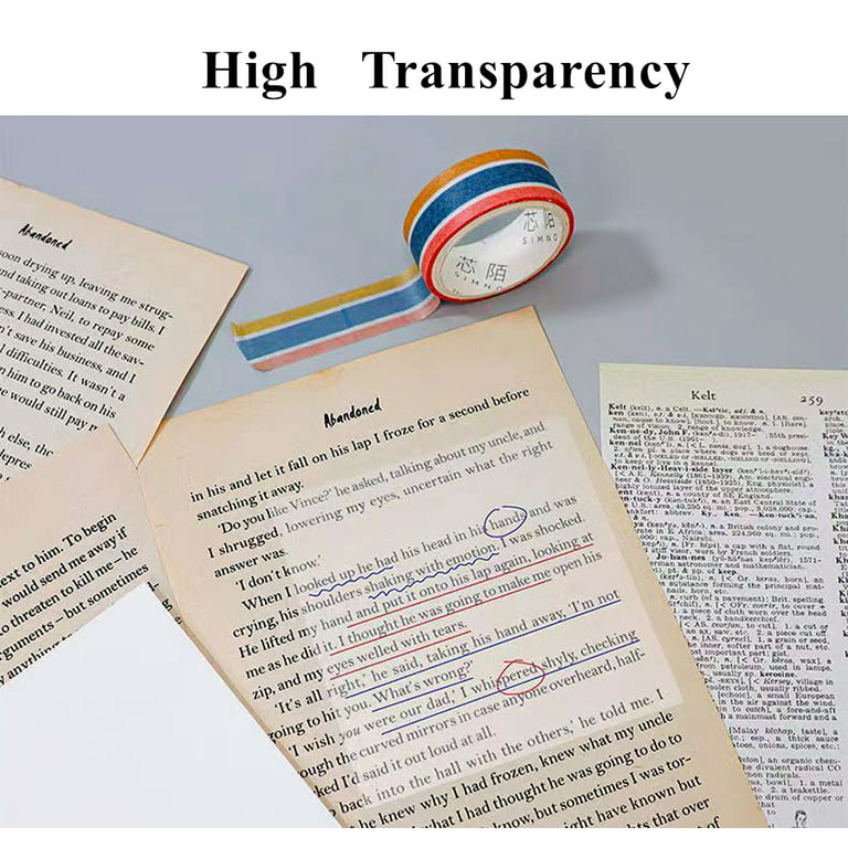 Sticky Tabs For Annotating Books Clear Sticky Notes For - Temu