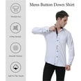 thumbnail image 2 of WARHORSEE Mens Dress Shirts Long Sleeve Performance 4-Way Stretch Wrinkle Free Casual Button Down Shirt, 2 of 9