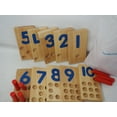 Excellerations Sustainably Harvested Rubberwood Peg Number Boards