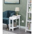 thumbnail image 6 of Pemberly Row Flip-Top End Table with Charging Station in White Wood Finish, 6 of 9