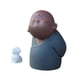 thumbnail image 4 of Figura de monje, estatua de monje, robusta, linda, con perro pequeño, adorno de estatua de arcilla morada 85 cm x 8 cm x 115 cm, 4 of 9