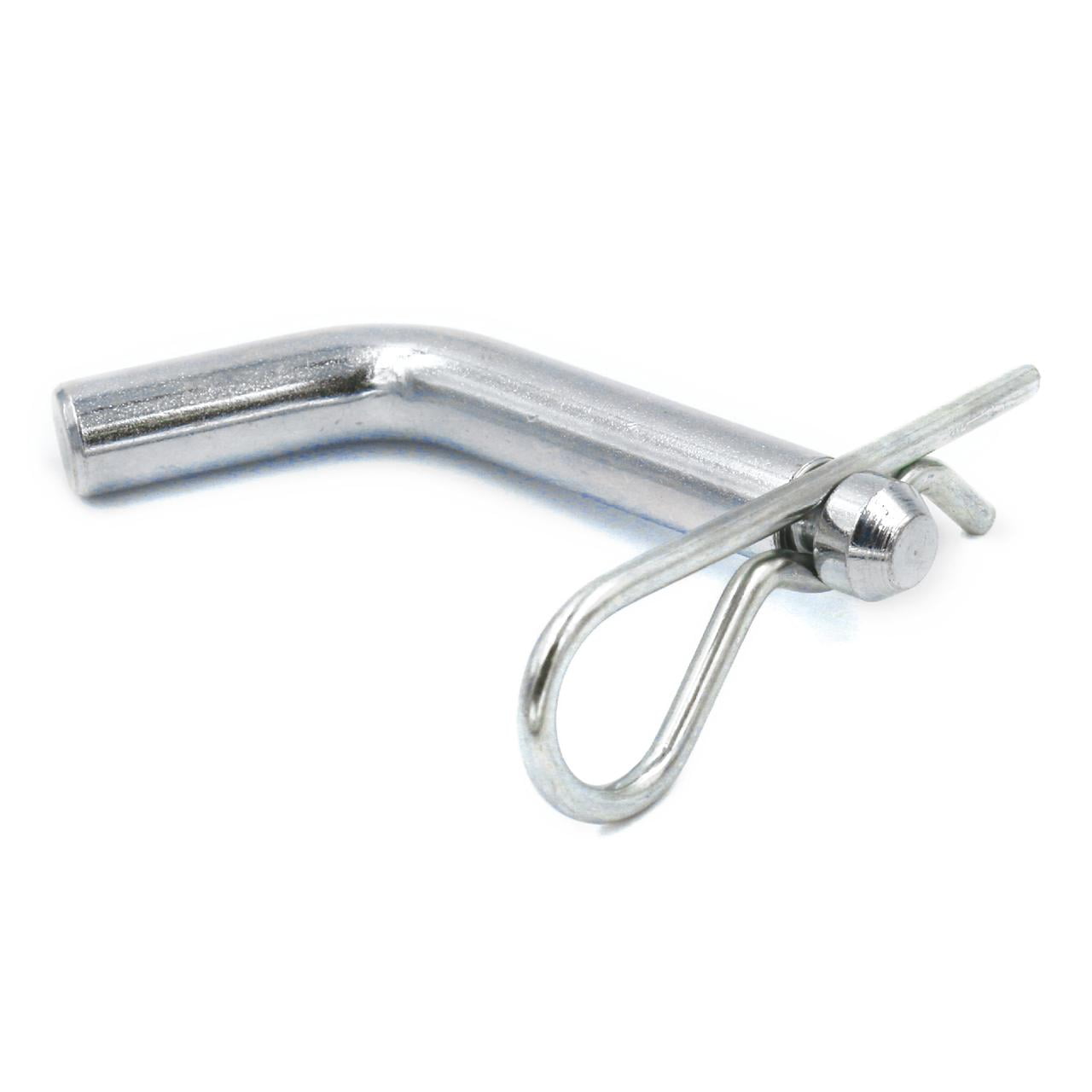 Hyper Tough 1/2 inch Hitch Pin & Clip, Grooved Head, Galvanized, Steel, Class I/II, Fits 1-1/4 inch Receiver