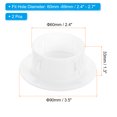 thumbnail image 2 of Uxcell PP Air Conditioning Wall Hole Cover for 2.4" - 2.7" Diameter Hole, White, 2Pcs, 2 of 7