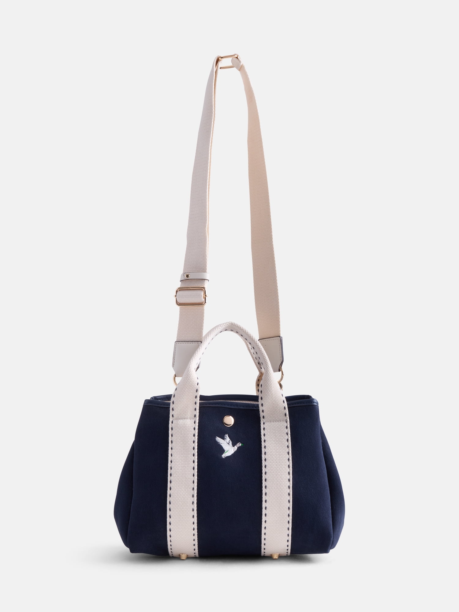 Free Assembly Women's Mini Canvas Tote Bag, Navy