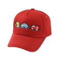 thumbnail image 4 of Krdevn Solid Kids Baseball Cap Cartoon Excavator Police Fire Truck Embroidery Adjustable Lightweight Sun Hat for Unisex Toddler Boys Girls Spring Summer Outdoor Casual Cap, 4 of 4