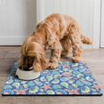 thumbnail image 2 of Fish Anchor Sea Dog Food Mat – Nautical Marine Pet Feeding Mat 16x24, Non-Slip, Absorbent, Quick Dry, Waterproof, Easy Clean, 2 of 7