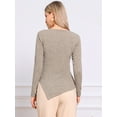 thumbnail image 3 of DARING DIVA Stylish Boat Neck Pullover Fall Winter Sweater L Khaki, 3 of 6