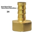 thumbnail image 3 of Brass Barbillon BSP Raccord Filetage Femelle Tuyau d'Échappement Raccord 3/4in Pluie Darrel, 3 of 8