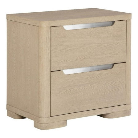 Ladera 2-drawer Nightstand Bedside Table Light Elm