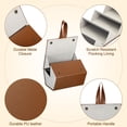 thumbnail image 3 of Sunglasses Organizer 6Slot, 2 Pack Travel Brown Eyeglasses Cases, Multiple Pairs Eyeglasses Storage Sunglasses Holder, 3 of 6