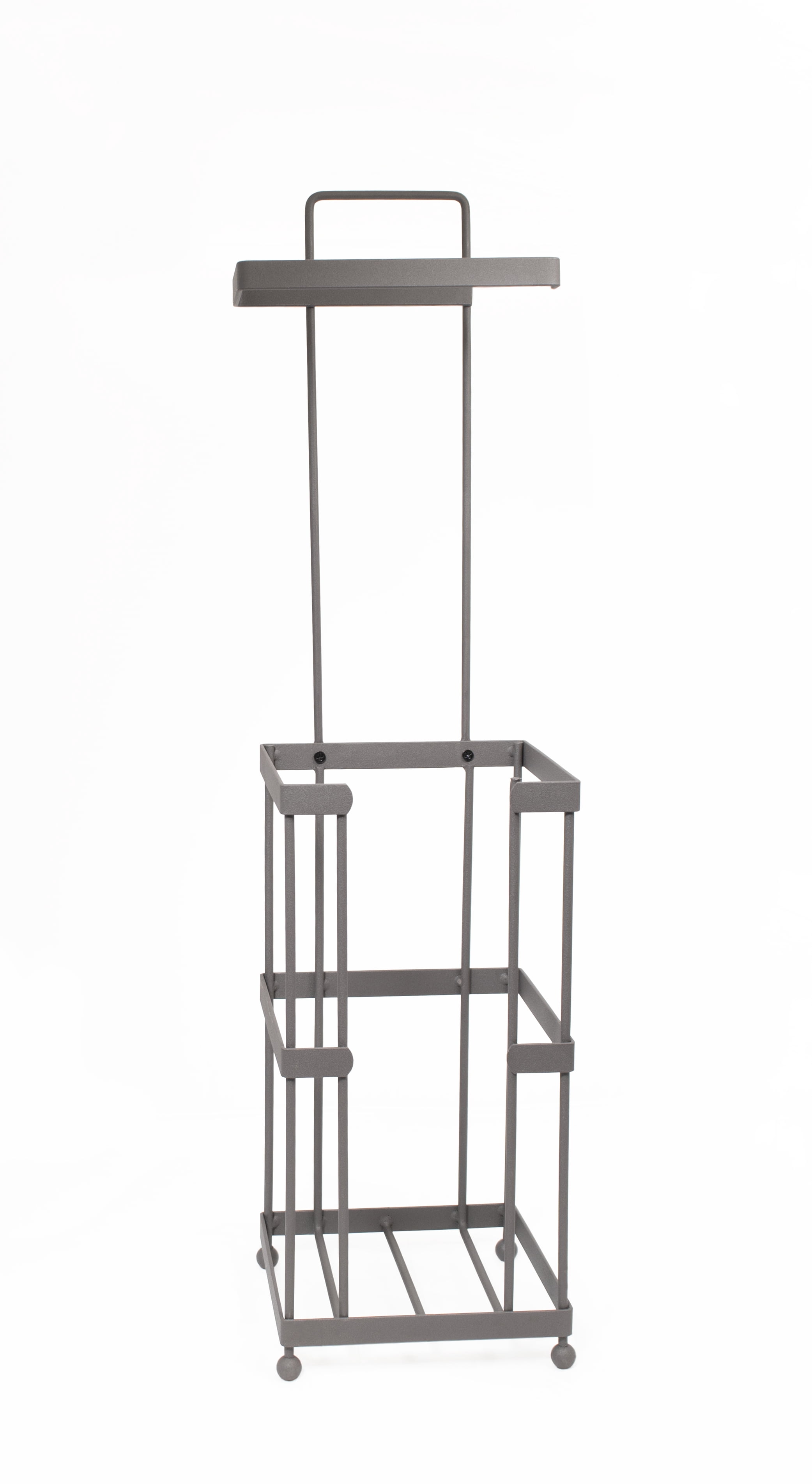 Mango Steam Freestanding Toilet Paper Holder with Storage, Taupe / Dark