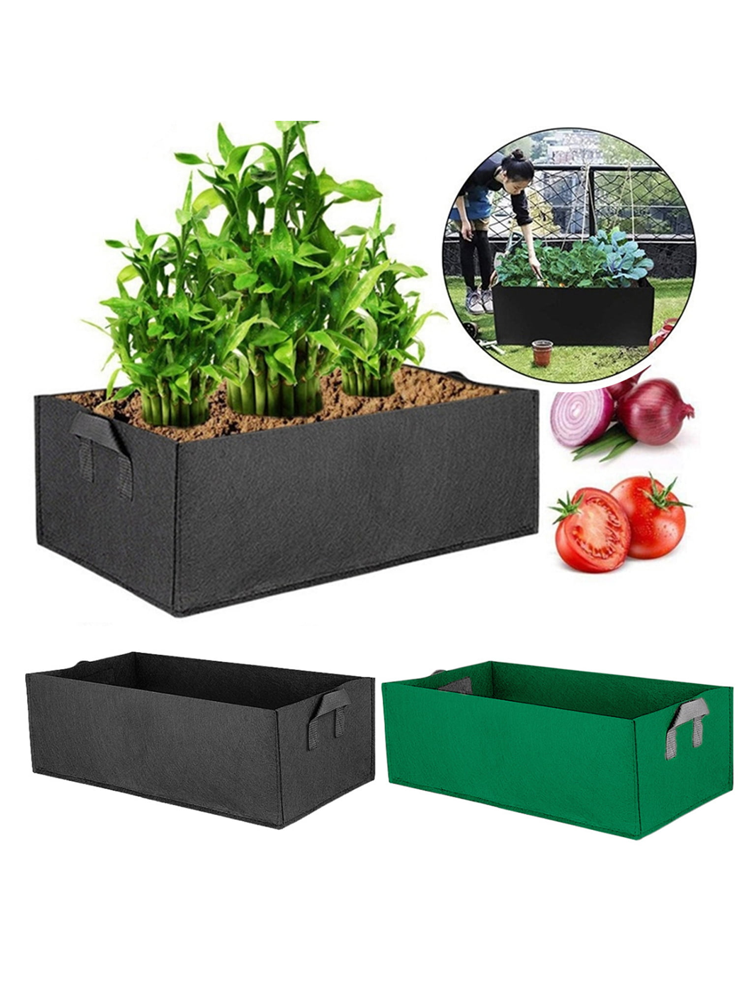 Reusable Large Grow Bag Planter Vegetable Tomato Potato Carrot Garden Plant Pot 