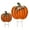 17 5 h 26 h Orange, variant on Metal Pumpkin Stakes - Fall Yard Decor - 17.5" Outdoor Pumpkin Ornament - Halloween Thanksgiving Garden Stakes - Decorative Autumn Lawn Art