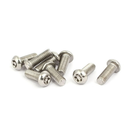 M6x16mm Stainless Steel Button Head Torx Five-Lobe Tamper Screw T30 ...