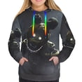 thumbnail image 2 of Lsque Five Nights At Freddy'S Pattern Casual Women's Hoodie,Hooded Sweatshirt with Kangaroo Pocket,Pullover Hoodie with Eye-catching Drawstrings-Large, 2 of 8