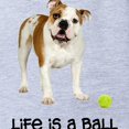 thumbnail image 2 of CafePress - FIN Bulldog Life Ball - Cute Infant Baby Football Bodysuit, 2 of 3