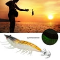 thumbnail image 2 of Fishing Tackle Baits, Luminous Rough  2 Layer Hooks Lifelike Fishing Tackle Lure Shrimp Head Artificial  For Night Use 001#, 2 of 8