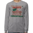 thumbnail image 2 of Groovy Little Christmas Long Sleeve Shirt Unisex Medium Grey, 2 of 5