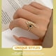 thumbnail image 2 of Anillo de mal de ojo, anillo de circón, anillo de dedo de moda, anillo elegante, joyería para mujeres, 2 of 7