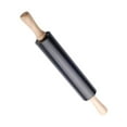 thumbnail image 3 of HERFIER 1Pc Black Dough Roller Rolling Pin for Household Cooking, Smooth , 17.29 x 2.16 x 2.16 inches, 3 of 9