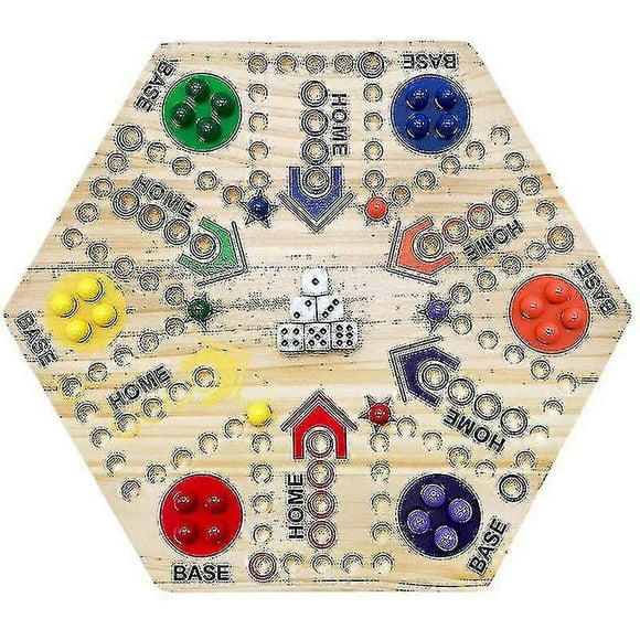 Board Game Ludo 4 Person 6 Person Track Board Party Game Wooden Game