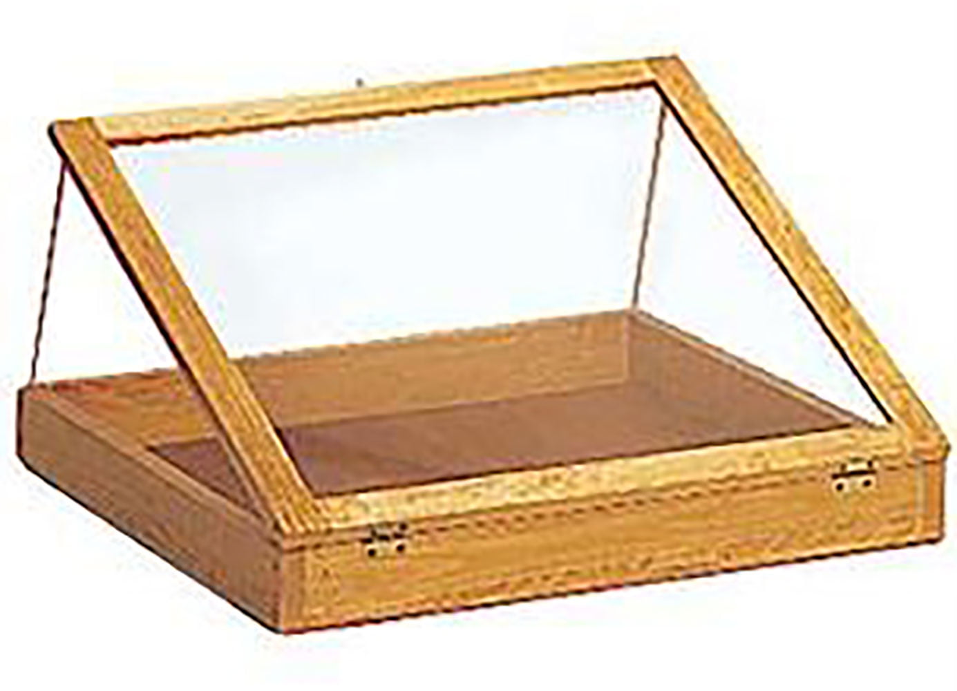 36 inch Portable Cherry Wood Countertop Display Case 24"W x 36"L x 4"D 