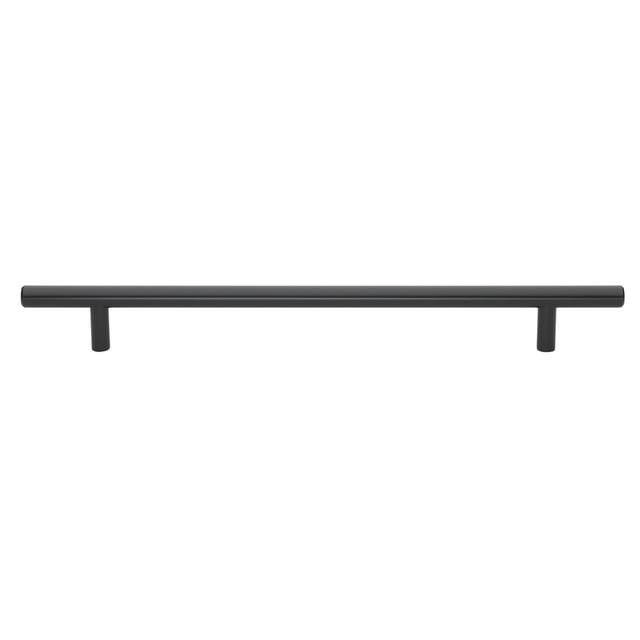 GlideRite Hardware 5012-228-MB-1 - Poignée Solide Noire Mate - 9 Pouces Centre - 12 Pouces Long
