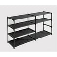 Mainstays 4Tier Shoe Rack Storage Organizer, Rich Black, 24 Pairs